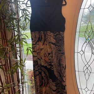 Elegant Black and Multicolor Women's Dress